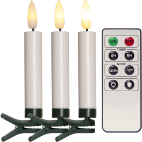 Flamme 10LED Verde De Star Trading - Con el control remoto incluido, puedes configurar f&aacute;cilmente cu&aacute;ndo encender las luces y controlar el temporizador (4 u 8 horas).