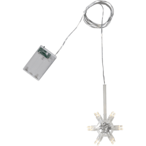 Lighty Transparente De Star Trading - Un cable de 150 cm conecta el compartimento de las pilas a la fuente de luz.