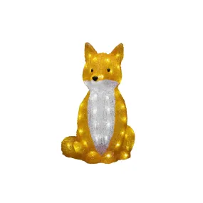 Zorro De Acrílico Naranja De Konstsmide - Clase de protecci&oacute;n IP44 para uso interior y exterior: perfecto como elemento l&uacute;dico y elegante en el jard&iacute;n, en el balc&oacute;n o en la habitaci&oacute;n de los ni&ntilde;os.