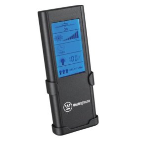 Mando A Distancia De 4 Niveles (Frecuencia De Radio) De Westinghouse - El control remoto de pared inalámbrico negro con pantalla táctil y función de temporizador permite un control fácil y sin barreras de los ventiladores de techo y la configuración de la iluminación.