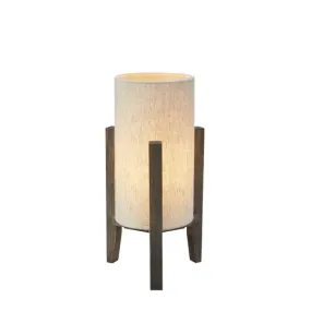 Eruca 34cm Beige lámpara de mesa De Markslöjd - Cable textil negro de 2 m de longitud con interruptor en el cable y toma de pared.