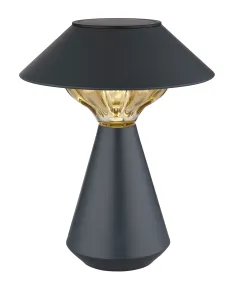 Cup LED Antracita lámpara solar De Globo Lighting - Den diskreta designen sm&auml;lter in i alla milj&ouml;er och med IP44-klassning &auml;r den t&aring;lig mot v&auml;der och vind.