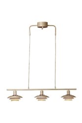 Epsilon 86cm Beige Lámpas de techo De Aneta Lighting - EPSILON es la clásica lámpara de techo que adquiere un estilo más moderno con sus tres pantallas más pequeñas.