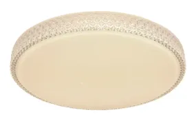 Ovi Ø60 Blanco plafón De Globo Lighting - Kombinationen av vit metall, glittrande dekordetaljer och klara plastkristaller g&ouml;r den till en riktig blickf&aring;ngare.