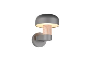 Fraser 24cm imitación de madera lámpara de exterior De Trio Lighting - El grado de protección IP54 lo hace resistente a la intemperie y al viento: perfecto para el clima nórdico.