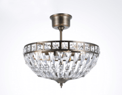 Flores Ø35 Latón antiguo cristal De Norrsken Design - La lámpara de techo Flores en latón antiguo es una fuente de luz elegante y sofisticada que realza cualquier estancia con su diseño moderno y detalles exclusivos.