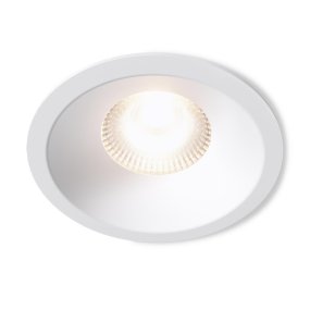 Downlight DWN-02 6P Blanco De Plejd - La DWN-02 tiene una temperatura de color ajustable y puede configurarse a una temperatura fija o atenuarse a blanco cálido.