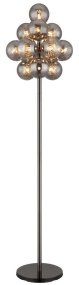 Conor Color humo lámpara de pie De Globo Lighting - Den stilrena kombinationen av metall och glas skapar en sofistikerad och trendig look som passar perfekt i b&aring;de moderna och klassiska interi&ouml;rer.