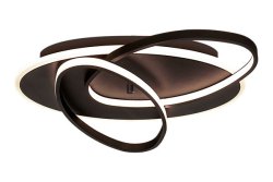 Legato 50cm Negro plafón De Aneta Lighting - La lámpara de techo Legato con un diseño atractivo dispone de varias tiras de LED y garantiza una buena distribución de la luz.