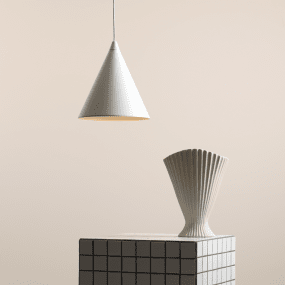 Form Ø24 Blanco De Artera - Colócala sobre la mesa del comedor, en la cocina o en el salón y crea un ambiente limpio y elegante con una agradable luz descendente.