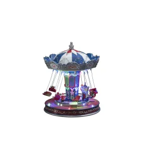Decoración Navideña Mecánica Con Carrusel 27cm Multicolor De Konstsmide - &iexcl;Revive la magia de la Navidad con esta decoraci&oacute;n navide&ntilde;a mec&aacute;nica en forma de carrusel colorido!