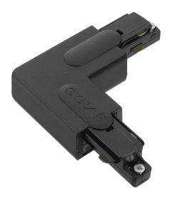 Conector En L (T.T. Interna) Negro De Belid - Se utiliza para conectar dos pistas en un &aacute;ngulo de 90 grados.