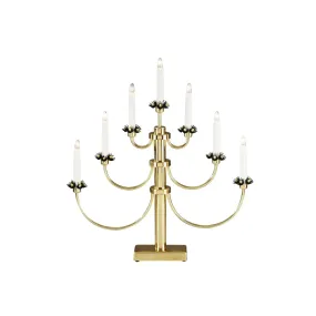 Candelabra 7 Lights Latón De Konstsmide - Garantice una Navidad atmosf&eacute;rica y elegante con este magn&iacute;fico candelabro de Adviento de lat&oacute;n.