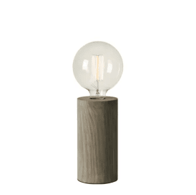 Legna 20cm Gris lámpara de mesa De Markslöjd - Legna es una l&aacute;mpara de mesa sencilla y elegante con base de madera te&ntilde;ida en gris.