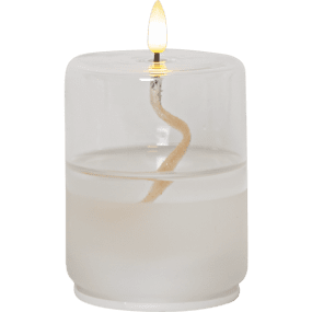 Farol Flamme Float Transparente De Star Trading - Flame Float es una vela con recipiente de vidrio con cera transparente en su interior, dando la sensaci&oacute;n de una vela de aceite con la mecha flotando.