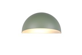 Maas 27cm Verde lámpara de exterior De Trio Lighting - Maas es una elegante l&aacute;mpara de pared con una forma suavemente redondeada en un moderno color verde salvia.