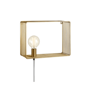 Shelf 38cm Oro lámpara de pared De Markslöjd - Con la l&aacute;mpara de pared Shelf en dorado, disfrutar&aacute;s de una iluminaci&oacute;n elegante y un pr&aacute;ctico estante met&aacute;lico.