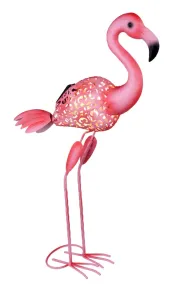 Flamingo Rosa lámpara solar De Globo Lighting - Lys upp tr&auml;dg&aring;rden med en charmig flamingo i solcellsbelysning!