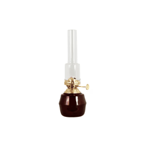 Kerosene Lamp Majken Small ROJO De Strömshaga - Lámpara de queroseno de vidrio tintado color burdeos, que crea un hermoso tono a la vez que conserva la transparencia de su superficie.
