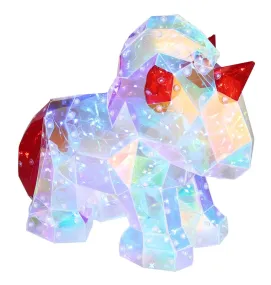 Brondar Transparente lámpara infantil De Globo Lighting - La lámpara de mesa Brondar impresiona con su exclusivo diseño de unicornio con efecto cristal y es un detalle mágico en cualquier habitación.