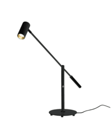 Concord 58cm Negro lámpara de escritorio De Aneta Lighting - Tanto el cabezal de la lámpara como el brazo son ajustables, por lo que puedes dirigir fácilmente la luz hacia donde quieras.