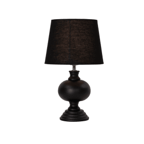 Nils 37cm Negro De Pixie Design - La lámpara produce una luz suave y tenue que crea un ambiente acogedor en la habitación.