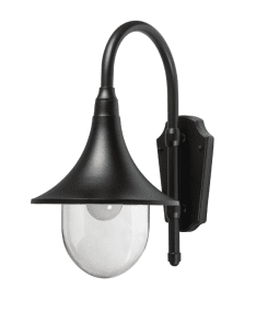 Kartano Trumpet Negro lámpara de exterior De Airam - Dado que la fuente de luz es claramente visible dentro de la l&aacute;mpara, la elecci&oacute;n de la fuente de luz (no incluida) es muy importante para el estado de &aacute;nimo y el efecto de la iluminaci&oacute;n.