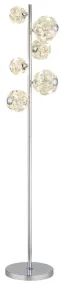 Virina Cromo lámpara de pie De Globo Lighting - Med en perfekt balans mellan modern design och funktionalitet blir Virina ett lyxigt blickf&aring;ng som f&ouml;rh&ouml;jer rummets karakt&auml;r och skapar unika ljusmoment.
