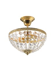 Hanaskog Ø30 Oro cristal De Markslöjd - Con un diámetro de 30 cm, es fácil de colocar y es ideal para crear un ambiente acogedor en el pasillo, por ejemplo.