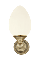 Luigi Ø11 Antigüedad lámpara de baño De Aneta Lighting - Luigi es nuestra lámpara de baño más clásica fabricada en metal cromado y pantalla de cristal opal blanco.
