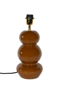 Becca 36cm Marrón base de lámpara De Alde & Lind - Becca es una base de lámpara decorativa de metal en un cálido tono marrón con un acabado brillante similar al esmalte.