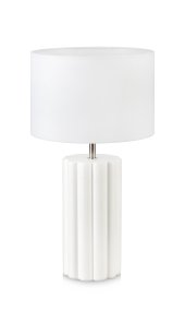 Column 44cm Blanco lámpara de mesa De Markslöjd - ¡Crea un ambiente armonioso y añade un toque de iluminación sofisticada a tu hogar con esta hermosa lámpara de mesa!