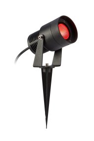 Spotlight RGB 6W Negro Garden 24 De Markslöjd - Gracias a la estaca de tierra integrada, se puede colocar fácilmente en el parterre o en el césped.