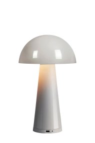 Fungi 27cm Grisáceo portátil De Markslöjd - Ideal para las c&aacute;lidas tardes de verano en la terraza, en la mesa del comedor o como l&aacute;mpara de noche port&aacute;til, proporciona una agradable luz ambiental.