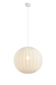 Solia Ø60 Blanco Lámpas de techo De Markslöjd - Su pantalla de tela blanca, de 60 cm de di&aacute;metro, crea una luz suave y agradable que se distribuye armoniosamente por toda la habitaci&oacute;n.