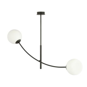 Hunter 83cm En blanco y negro Lámpas de techo De Emibig Lighting - La l&aacute;mpara queda especialmente bien encima de una mesa o de una encimera de cocina, donde crea una atm&oacute;sfera &uacute;nica y acogedora.