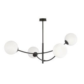 Hunter Ø90 En blanco y negro Lámpas de techo De Emibig Lighting - La l&aacute;mpara queda especialmente bien encima de una mesa o de una encimera de cocina, donde crea una atm&oacute;sfera &uacute;nica y acogedora.