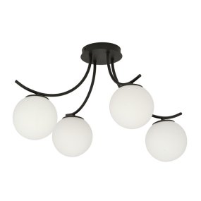 Boston 70cm En blanco y negro plafón De Emibig Lighting - Boston es una serie de l&aacute;mparas de techo modernas muy vendidas que se adaptan perfectamente tanto a interiores modernos como a los m&aacute;s tradicionales.