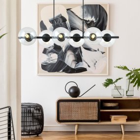 Rory 95cm Transparente Lámpas de techo De Emibig Lighting - &iquest;Se colocar&aacute; encima de una mesa de comedor o de una mesa de cocina?