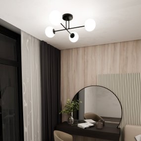 Roma 75cm Blanco plafón De Emibig Lighting - La l&aacute;mpara est&aacute; fabricada con materiales de alta calidad, lo que garantiza una buena funcionalidad y una larga durabilidad.