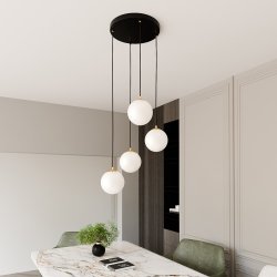 Royal Ø40 Negro Lámpas de techo De Emibig Lighting - Royal es una serie de lámparas de techo minimalistas que encajan perfectamente en los hogares modernos.