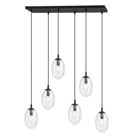 Astral 70cm Transparente Lámpas de techo De Emibig Lighting - Esta moderna l&aacute;mpara tiene una forma de pantalla &uacute;nica, elegante y estilizada, que a&ntilde;ade encanto y car&aacute;cter a la habitaci&oacute;n.