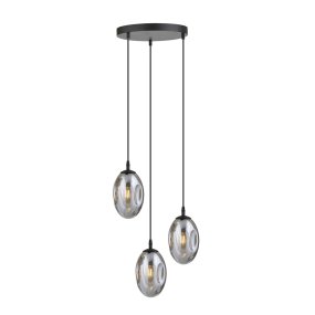 Astral Ø40 Color humo Lámpas de techo De Emibig Lighting - Esta moderna l&aacute;mpara tiene una forma de pantalla &uacute;nica, elegante y estilizada, que a&ntilde;ade encanto y car&aacute;cter a la habitaci&oacute;n.