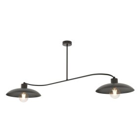 Foster 100cm Negro plafón De Emibig Lighting - La serie complementa los interiores de estilo industrial de una manera elegante y de buen gusto.