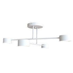 Halo Ø60 Blanco plafón De Emibig Lighting - Su forma esbelta y su metal con recubrimiento en polvo le dan a la l&aacute;mpara un aspecto &uacute;nico que se adapta perfectamente a los hogares modernos.
