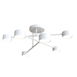 Halo Ø60 Blanco plafón De Emibig Lighting - Su forma esbelta y su metal con recubrimiento en polvo le dan a la l&aacute;mpara un aspecto &uacute;nico que se adapta perfectamente a los hogares modernos.