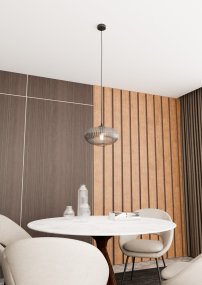 Coco Ø30 Color humo De Emibig Lighting - Perfecto para salas de estar y comedores: Coco agrega un acento elegante a cualquier estilo de dise&ntilde;o de interiores.