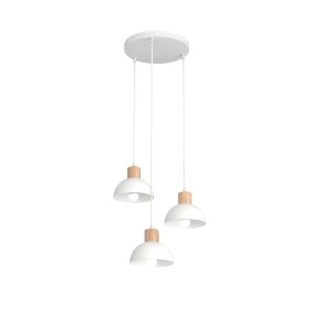 Seco Ø30 Blanco Lámpas de techo De Emibig Lighting - La l&aacute;mpara de techo Seco captura la esencia del estilo escandinavo, donde la forma simple se combina con elementos naturales.