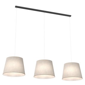 Epoca 116cm Beige Lámpas de techo De Emibig Lighting - Las pantallas de tela difunden suavemente la luz y crean un ambiente c&aacute;lido y acogedor, perfecto para la sala de estar, la mesa del comedor o la cocina.