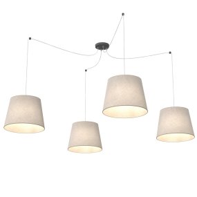 Ascot 4xØ38 Beige Lámpas de techo De Emibig Lighting - La l&aacute;mpara de techo Ascot es un elegante ejemplo de dise&ntilde;o minimalista donde la simplicidad se une a la modernidad.